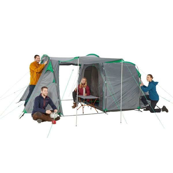 FRILUFTS GRASSHOLM 4 - Familienzelt Monument/ Bright Green 4 FRILUFTS GRASSHOLM 4 - Familienzelt Monument/ Bright Green – Bild 4