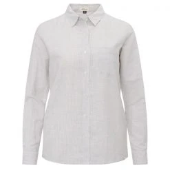 FRILUFTS HELLNAR L/S SHIRT Frauen - Outdoor Bluse Aluminium