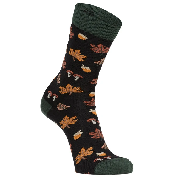 FRILUFTS VILLARRICA AUTUMN LEAVES SOCKS Unisex - Freizeitsocken Caviar 1 FRILUFTS VILLARRICA AUTUMN LEAVES SOCKS Unisex - Freizeitsocken Caviar