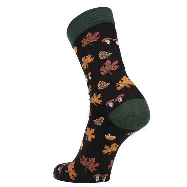 FRILUFTS VILLARRICA AUTUMN LEAVES SOCKS Unisex - Freizeitsocken Caviar 2 FRILUFTS VILLARRICA AUTUMN LEAVES SOCKS Unisex - Freizeitsocken Caviar – Bild 2